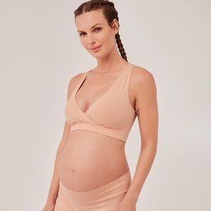 Pact Nursing Bra in Champagne